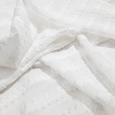 Clip Jacquard Dyed Fabric(Stripes - White)