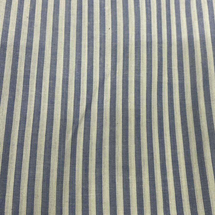 Cotton Black & White Stripe Yarn Dyed Fabric (SS24) CYDS03