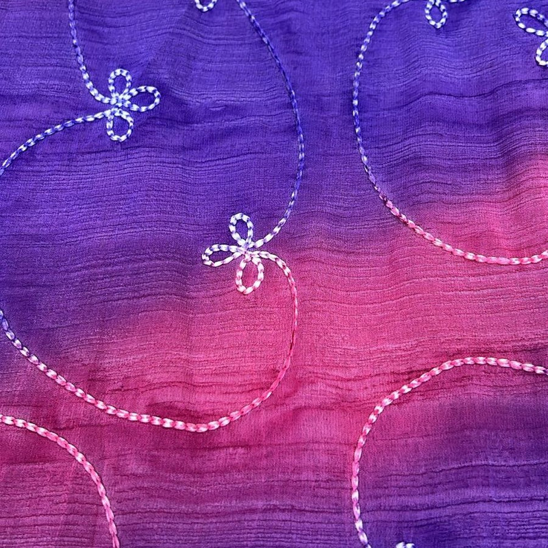 Georgette Embroidery Fabric (SS24)  SFDS56