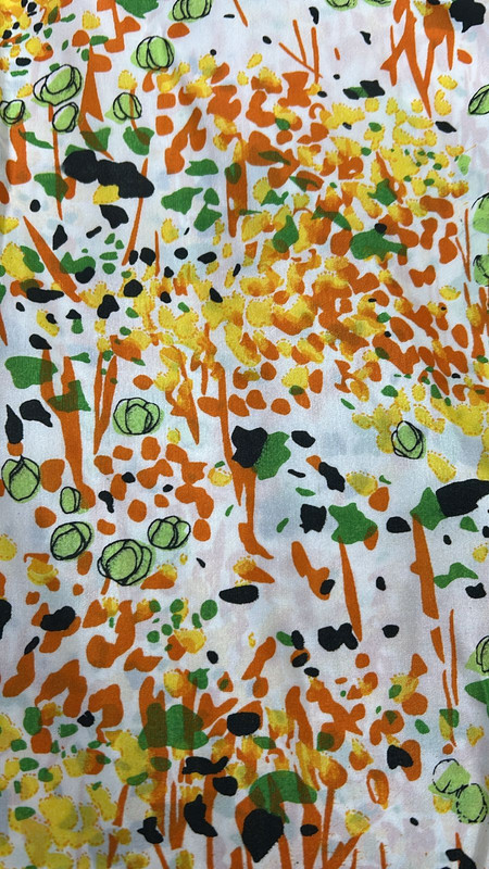 Brush Art Print On Poly Silk Satin (SS24) PSSS18