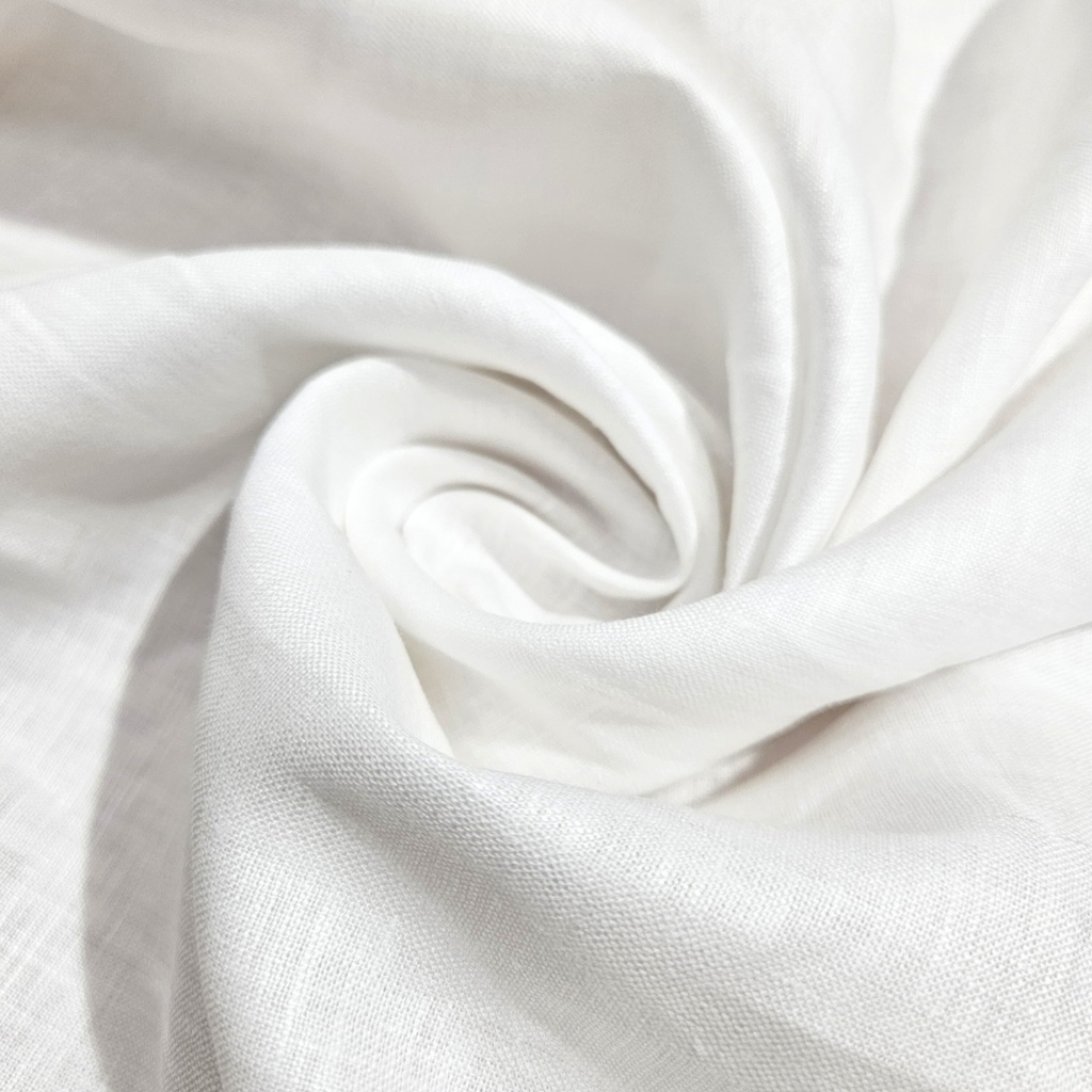 Linen White Dyed Fabric