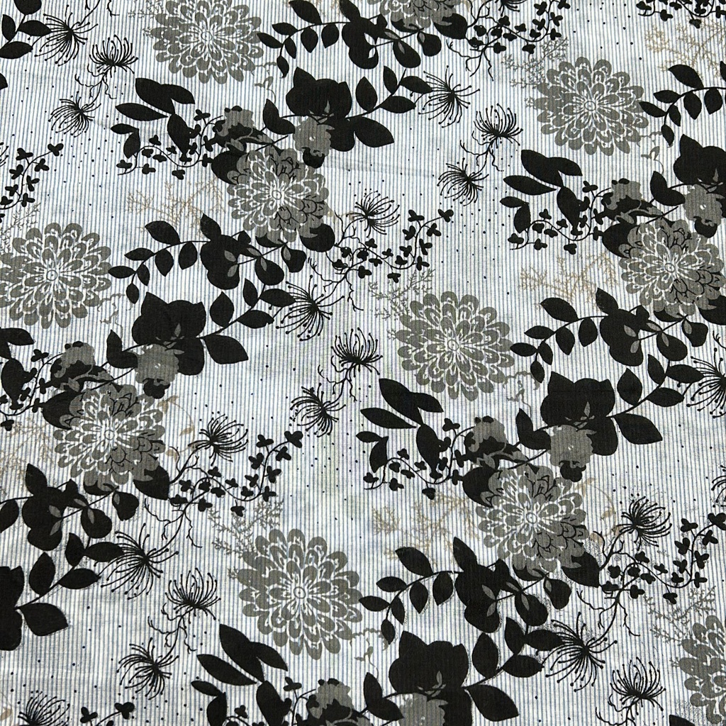 Black & White Cotton Yarn Dyed Print