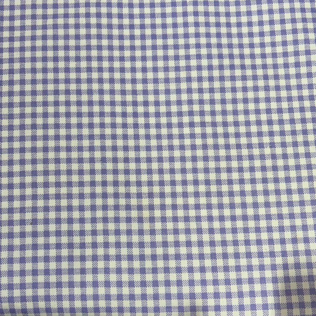 Lavender Cotton Checks Print With Lycra