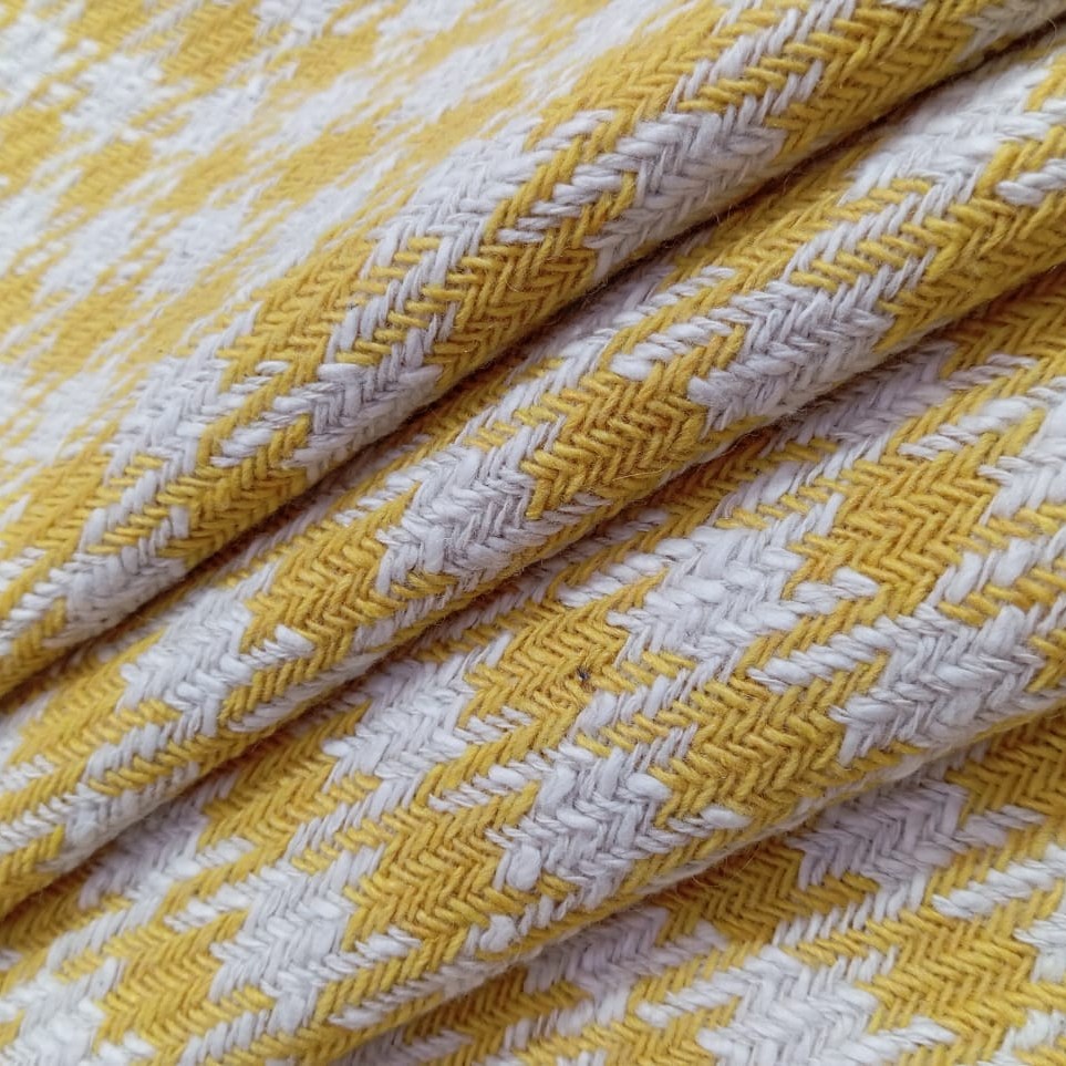 AGT-HNL-65 (Yellow Houndstooth) Tweed