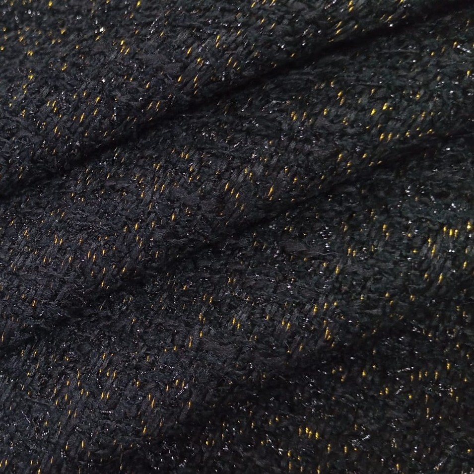 AGT-HNL-66 (Black Gold Lurex) Tweed
