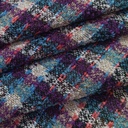 AGT-HNL-67 (Wine Blue Checks) Tweed