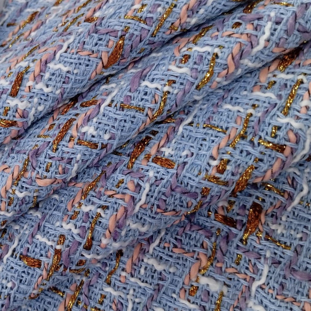 AGT-HNL-90 (Blue Pastel Lurex) Tweed