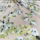 English Wedding Floral Print on 3D Net S24  3DPS06