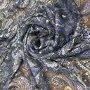 Victorian Crystal Heena Print on Chiffon Lurex