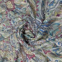 Boho Mandala Art Print on Chiffon Lurex