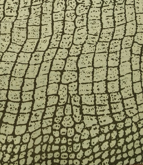 Grey Desert Print On Korean Satin S23-KSPS57