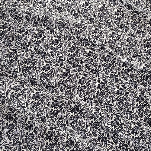 Black And White Tropical Vibes Print On Twill Satin (SS24) TSPS18