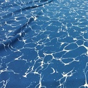 Blue And White Marble Print On Snake Crepe S23-SCPS7