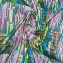 Garden Bricks Print On Dutchess Satin S23 DSPS8