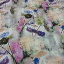 Waterbrush Effect (Purple) Print On Banana Crepe S23-BCPS21