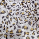 Gray Black Yellow Leopard Print On Royal Georgette (SS20) RGPS28