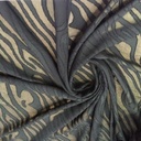 Clip Jacquard Dyed Fabric(Animal Skin, Black)