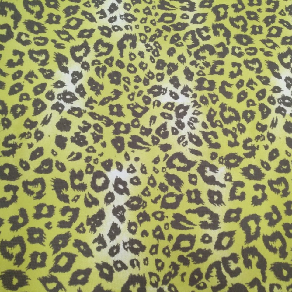 Yellow Leopard Print On Roberto Cavalli  RCPS11