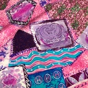 All Things Abstract Print on Pure Silk Satin