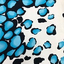 Ocean Pebbles Print on Pure Silk Satin
