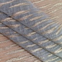 Zebra Print On Platinoir Foil Dyed Fabric