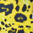 Yellow Leopard Print On Korean Satin S23-KSPS119