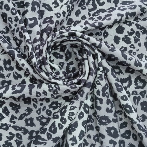 Monochrome Leopard Print On Roberto Cavalli  RCPS18