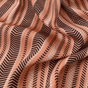 Rust & Black Ethnic Print On Twill Satin (SS24) TSPS02