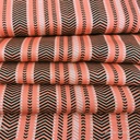 Rust & Black Ethnic Print On Twill Satin (SS24) TSPS02