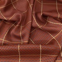 Red Check Print On Twill Satin (SS24) TSPS03