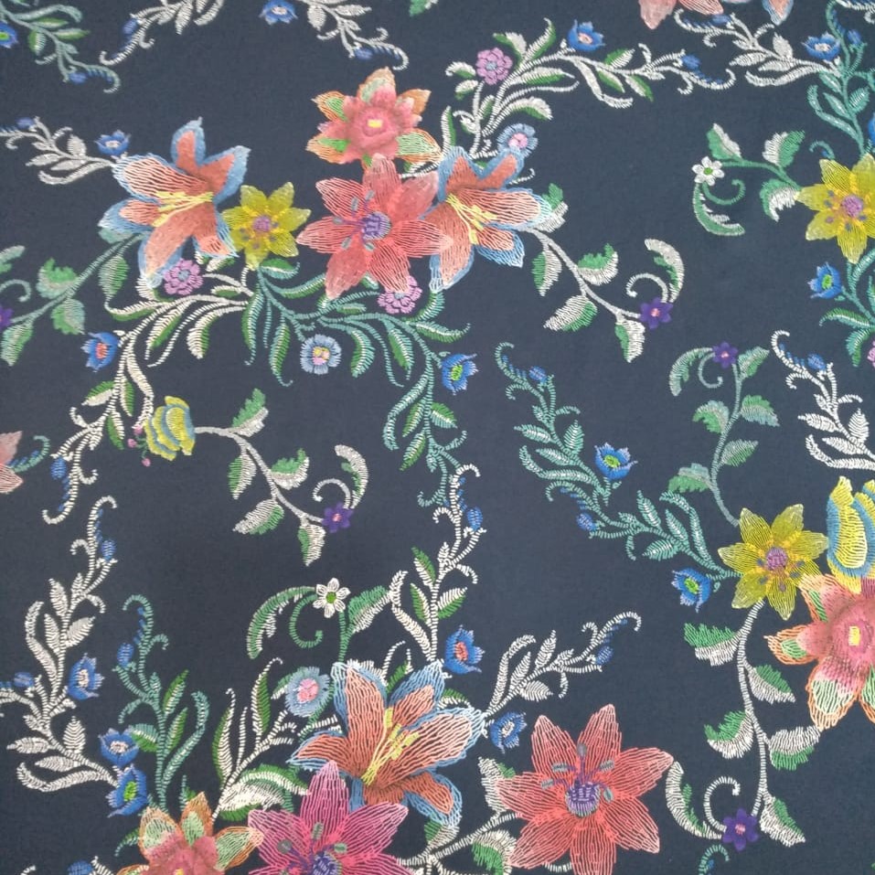 All Things Floral Print On Sumo Satin S23-SSPS1