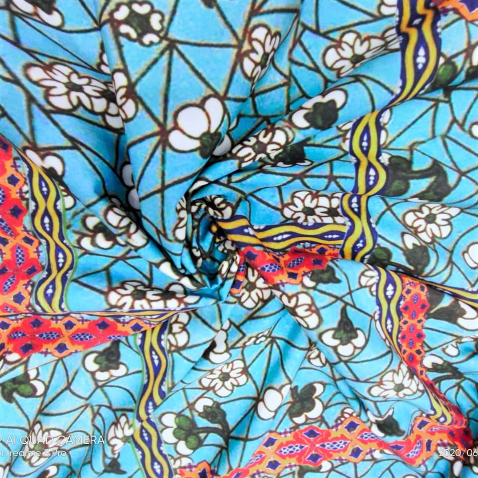 Print On Crepe Georgette Lycra CGLP01