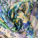 European Garden Print On Silk Chiffon S23-SCPS242