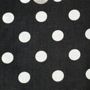 Polka Dots (Black) Print On Twill Satin (SS24) TSPS05