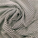 Zebra Lattice (White)Print On Twill Satin (SS24) TSPS24