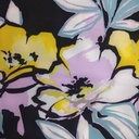 Bloomingdales (Yellow Pink Aqua) Print On Banana Crepe S23 BCPS6