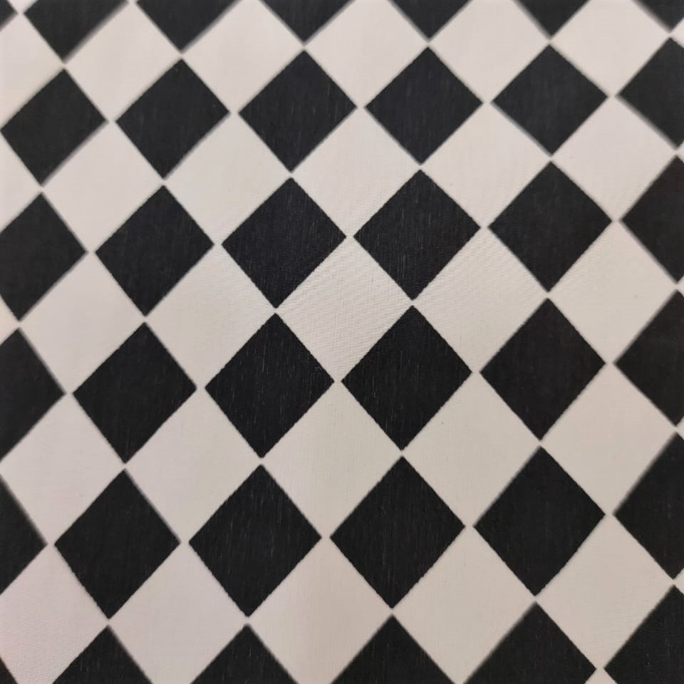 Square Print On Sandwash Crepe S24 SCPS10