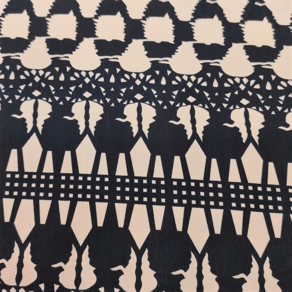 Pattern Print On Sandwash Crepe S24 SCPS15