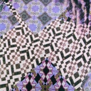 Abstract Pink Marble Print On Korean Satin S23 KSPS09