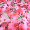 Green Grapes Tie Dye Print On Korean Satin S23-KSPS49