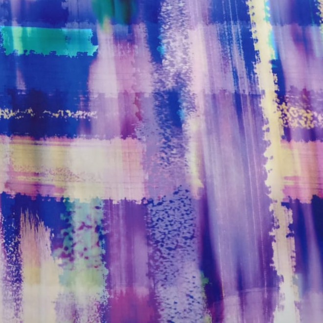 Brush Wall Art Print On Korean Satin S23-KSPS36