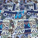 Brown Traditional Print Print On Korean Satin S23-KSPS33