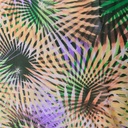 Canvas Art Green Print On Silk Chiffon S23-SCPS134