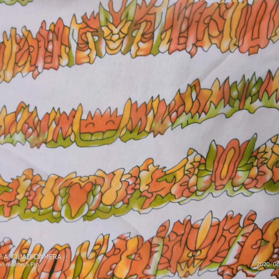 Doddle Print On Silk Chiffon S23-SCPS144