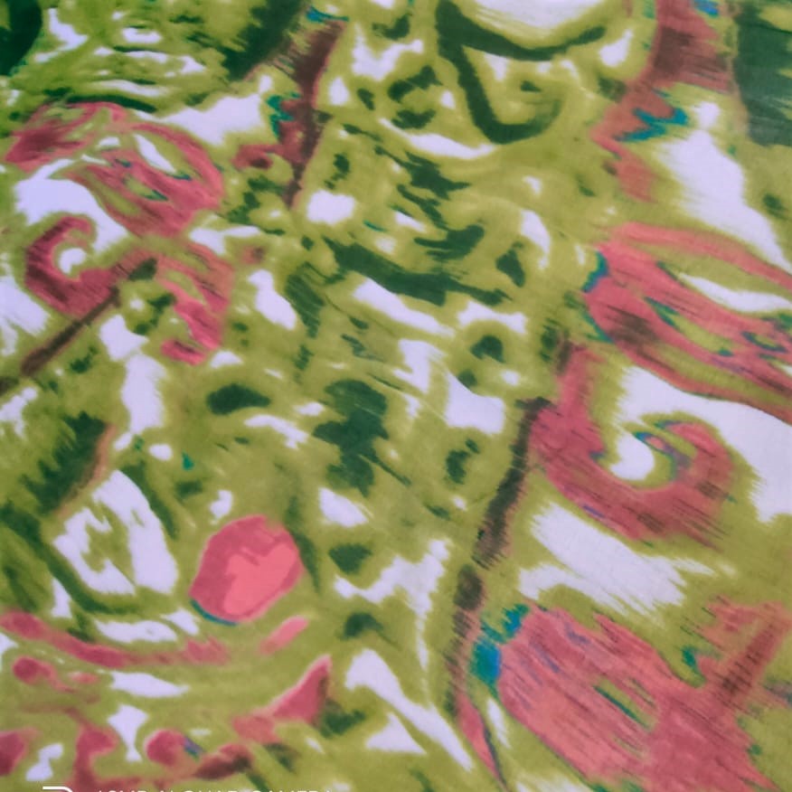 Blur Print On Silk Chiffon S23-SCPS120