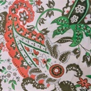White Base Paisley Print On Silk Chiffon S23-SCPS220