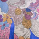 Blossom Floral Print On Silk Chiffon S23-SCPS116