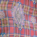 Red Check Print On Silk Chiffon S23-SCPS193