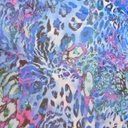 Neon Leopard Print On Silk Chiffon S23-SCPS249