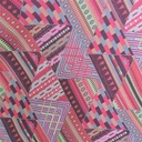 Triangle Print On Flat Chiffon FCPS130